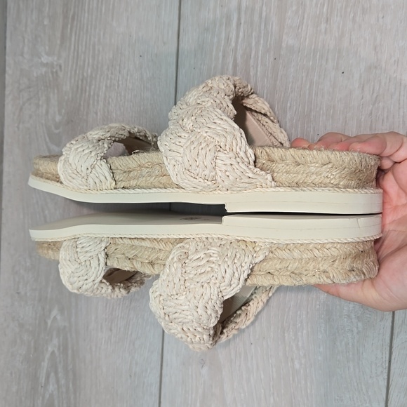 Zara Women Cream Sandals Design Boho Hobo Espadrille Shoes Sz 39/9 - Picture 8 of 11